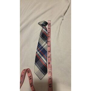 Clip On Tie Kids Boys plaid Neck Tie Preppy Formal Wedding Party Academia Event